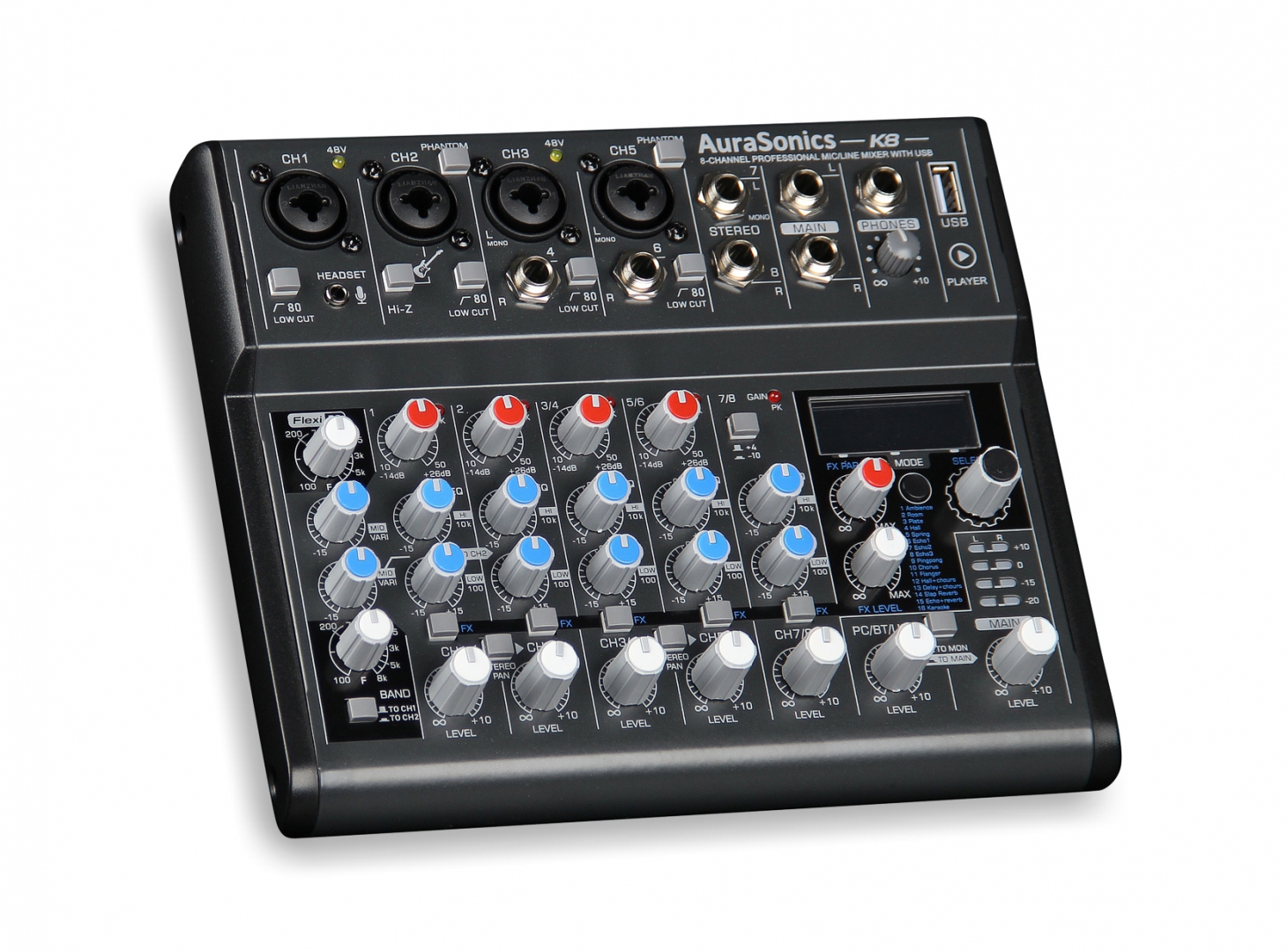 AuraSonics K8 компактный микшерный пульт в Малой Вишере