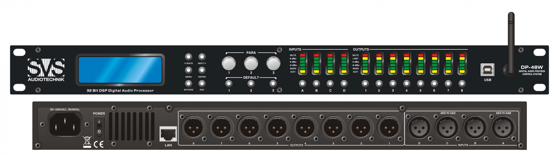 SVS Audiotechnik DP-48W Цифровой процессор: 4 входа 8 выходов в Малой Вишере