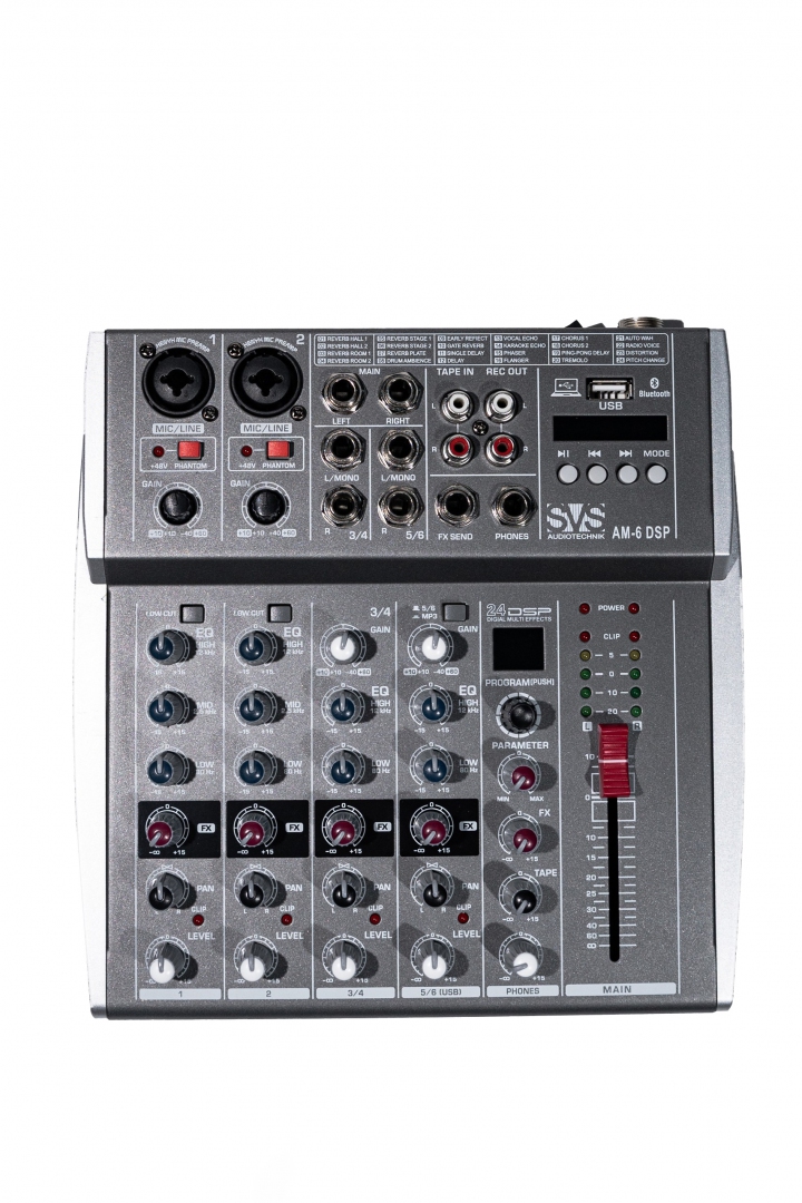 SVS Audiotechnik mixers AM-6 DSP Микшерный пульт аналоговый, 6-канальный SVS Audiotechnik mixers в Малой Вишере